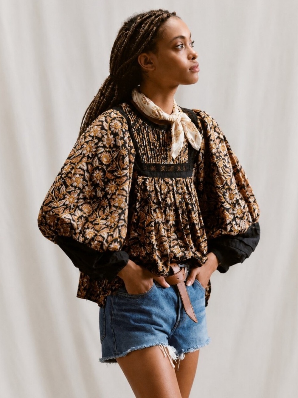 Cleobella Puff-Sleeve Blouse